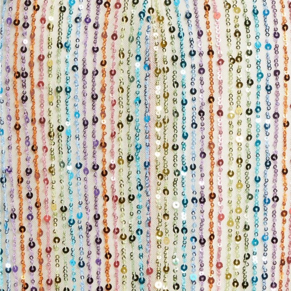 SAYLOR Indiana Rainbow Sequin Cocktail Midi Dress - Picture 6 of 6